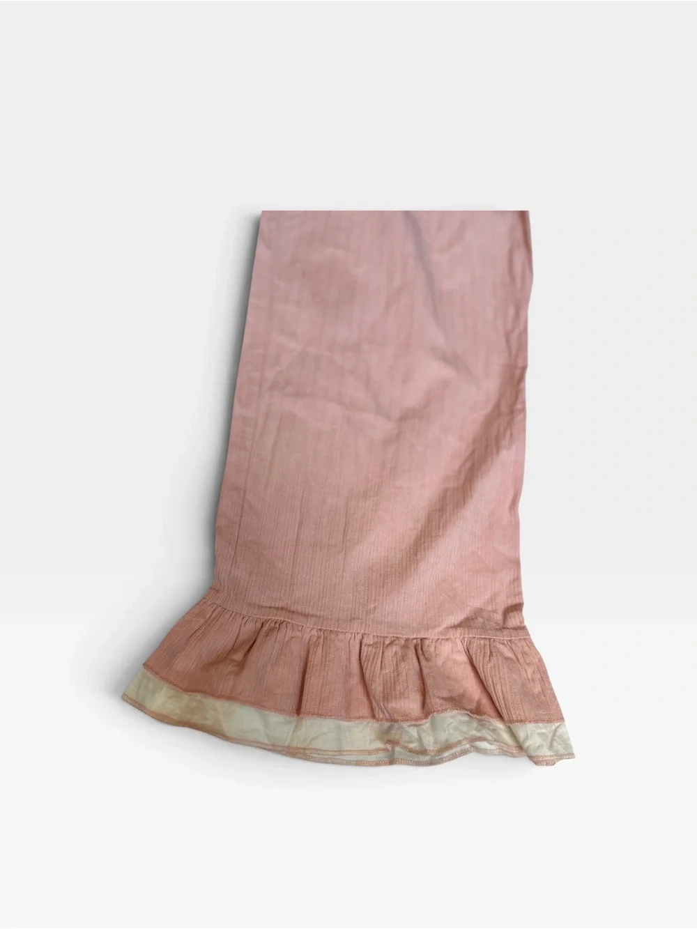 Vintage Inspired Cottagecore Pastel Pink Ruffle Pajamas Set Strawberry Sz S/M